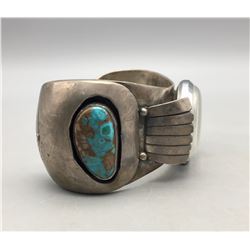 Vintage Turquoise Watch Cuff Bracelet