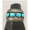 Image 6 : Vintage Turquoise and Sterling Silver Bracelet