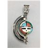 Image 1 : Exquisite Triple Spinner Zuni Inlay Pendant - Don Dewa