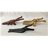 Image 7 : Group of Three Vintage Cast Iron Boot Jacks