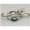 Image 1 : Three Vintage Sterling Silver Bracelets