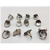 Image 7 : 12 Sterling Silver Rings