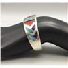 Image 8 : Multi-Stone, Sterling Silver Inlay Bracelet - Ray Tracey