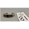 Image 9 : Multi-Stone, Sterling Silver Inlay Bracelet - Ray Tracey