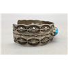 Image 2 : Vintage Turquoise and Sterling Silver Cuff Bracelet