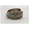 Image 5 : Vintage Turquoise and Sterling Silver Cuff Bracelet