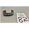 Image 9 : Vintage Turquoise and Sterling Silver Cuff Bracelet