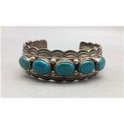 Turquoise and Sterling Silver Bracelet