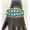 Image 7 : 18 Stone Turquoise Cluster Style Bracelet