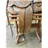 Image 8 : Nicely Tooled Vintage Saddle with Stand