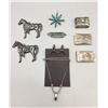 Image 1 : Collection of Vintage Pins, Money Clips, Pill Box, etc.