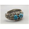 Image 2 : Seven Stone Turquoise and Sterling Silver Bracelet