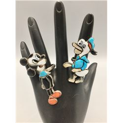 Two Disney Themed Rings
