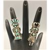 Image 1 : Two Vintage Kachina Themed Rings