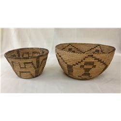 Group of Two Vintage Pima Baskets