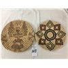 Image 8 : Two Vintage Hopi Coiled Plaque/Baskets