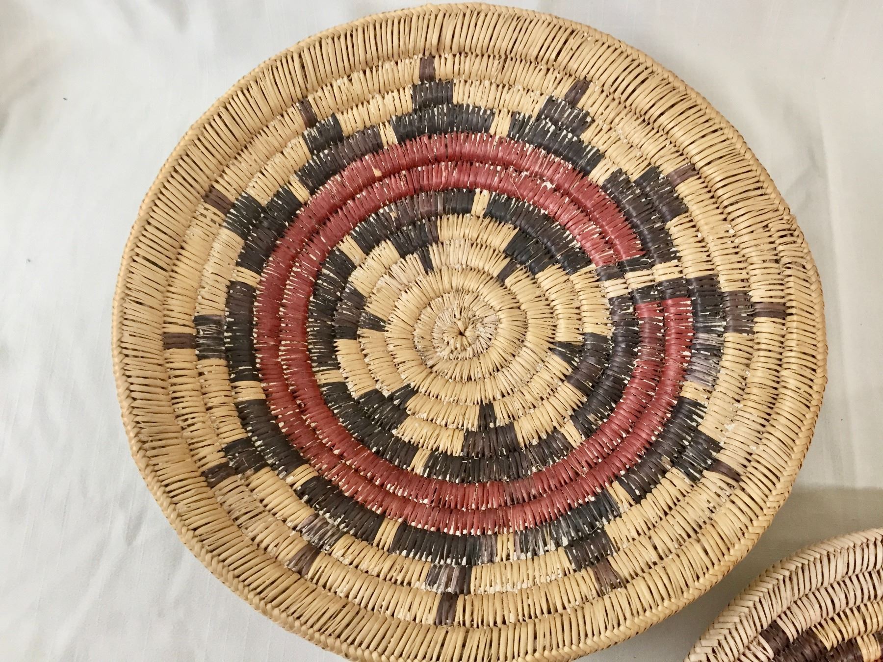 Two Vintage Navajo Wedding Baskets