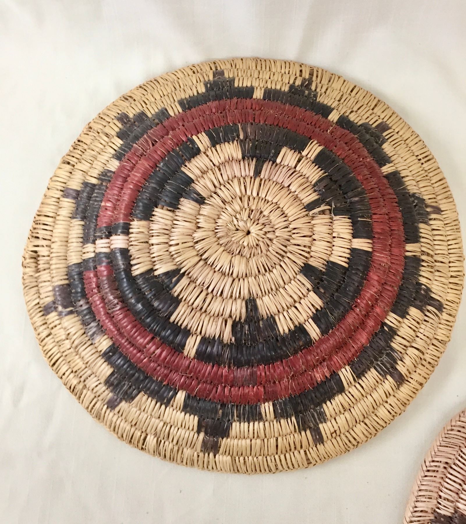 Two Vintage Navajo Wedding Baskets