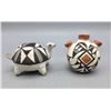 Image 1 : Acoma Turtle Effigy and Canteen Pottery