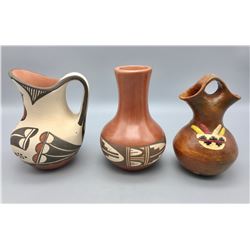 Wedding Vase and Jemez Pot and Zia Pitcher