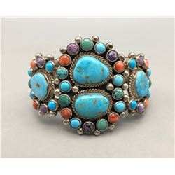 Multi-Stone Cluster Bracelet