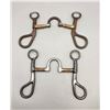Image 1 : Two Short Shank Snaffle Bits With Ports