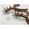 Image 10 : Large Pair of Cowboy Spurs with Chap Guard