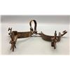 Image 11 : Large Pair of Cowboy Spurs with Chap Guard