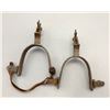 Image 7 : Large Pair of Cowboy Spurs with Chap Guard