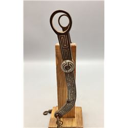 Antique Spanish Bit with Silver Inlay