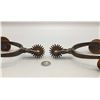 Image 11 : Old Chased Steel Spurs With Straps