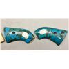 Image 10 : Two Pair Custom Grips - Turquoise and Steer Heads