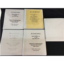 Five Different Diamonds with Paperwork