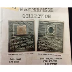 34 Cloisonne Stamp Masterpieces