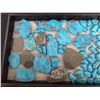 Image 6 : Tray of Turquoise Cabochons