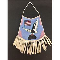 Patriotic Beaded Flat Bag