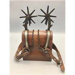 Older Tex-Mex Silver Inlay Spurs