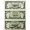 Image 2 : THREE 1934-C $5.00 FEDERAL RESERVE NOTES: