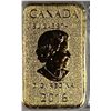 Image 1 : 2016 CANADA 1/10 OZ GOLD BAR