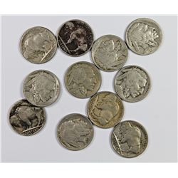 BUFFALO NICKEL LOT: