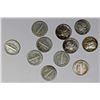 Image 1 : MERCURY DIME LOT: