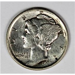 1917-D MERCURY DIME