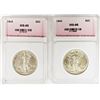 Image 1 : TWO 1943 WALKING LIBERTY HALF DOLLARS