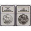 Image 1 : 1991 AND 2005 AMERICAN SILVER EAGLES