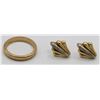 Image 1 : 14K GOLD RING AND EARRINGS