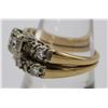 Image 2 : 14K GOLD DIAMOND RING SET
