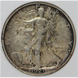 1921-D WALKING LIBERTY HALF DOLLAR