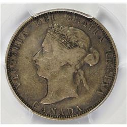 1875-H CANADA QUARTER