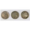 Image 1 : THREE BUFFALO NICKELS: