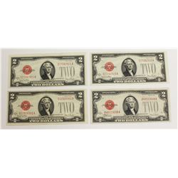 (3) 1928-G AND (1) 1928-F U.S. NOTES